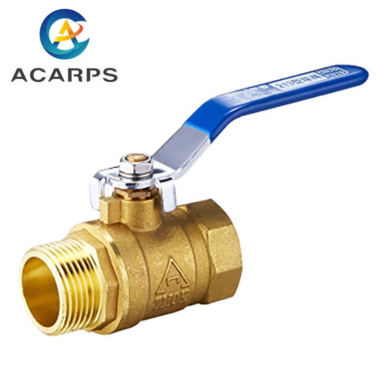 1/2" 3/4" 1" Brass ball valve Internal And External Wire Ball Valve Natural Gas Switch Tap Water Valve