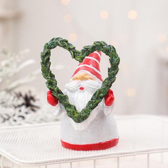 Рождественский гном, украшение из смолы, рождественский гном, эльф, статуэтка, домашний декор для стола, стоящая