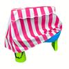 Красочная полосатая уличная скатерть для патио - Подходит для столов Splash Pond и водных столов, Дизайн в пляжной тематике, Прочная ткань Оксфорд 210D