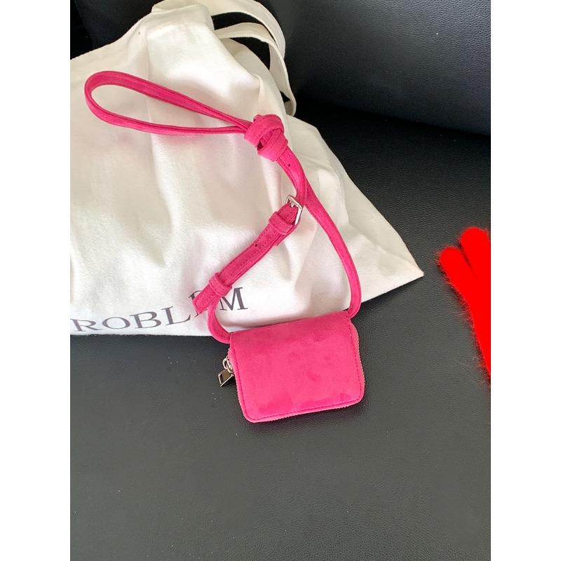 Новая маленькая квадратная сумка, женская сумка-мессенджер, высококлассная монетница, простая одноплечевая сумка для губной помады, наушников, мини-сумка из замши.