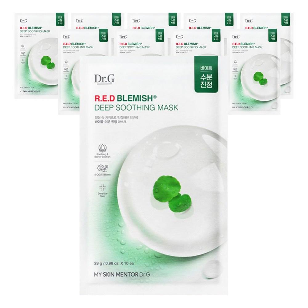Dr.G Red Blemish Deep Soothing Mask 280g, 10 Pieces, 1 Piece