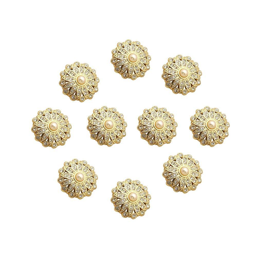 Ручная работа DIY Вышивка Жемчужные Пуговицы для Одежды Швейные Принадлежности Пуговицы для Рубашки Блестящие Стразы
