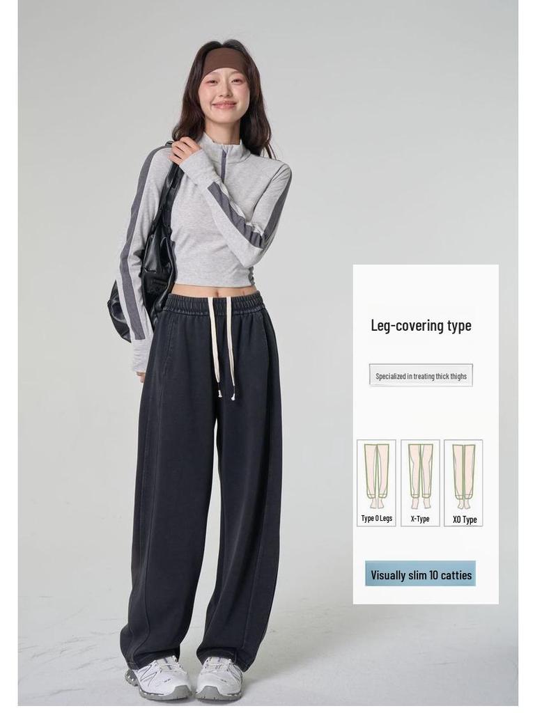 Очень плотные черные широкие женские джинсовые брюки, зимний ретро-стиль с бархатной подкладкой, 800 г