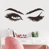 1pc Eye Eyelashes Wall Sticker for Living Room Bedroom Decor, Removable Painting Self-adhesive Paper Decal Decoration for Wall