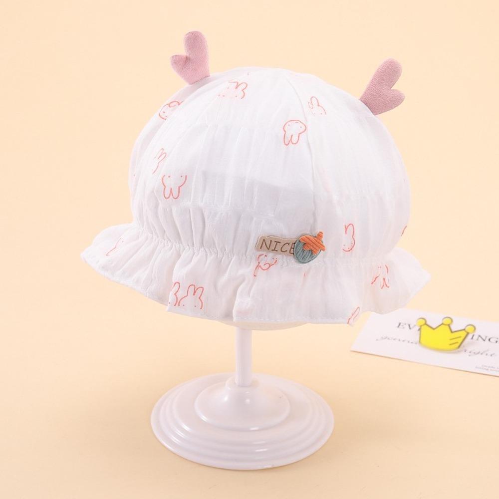 Cotton Baby Bucket Hats 0-6M Girl Boy Bonnet Cap Cute Baby Fisherman Cap  For Infant