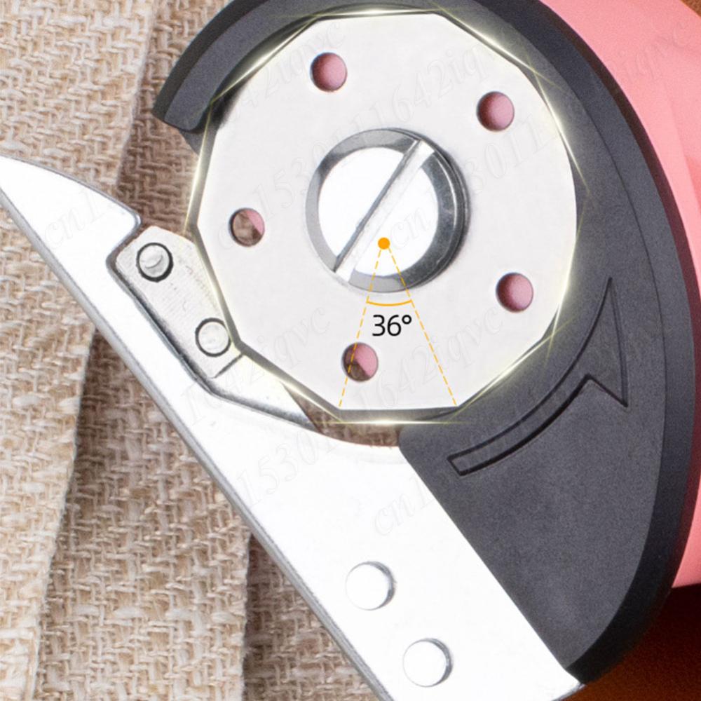Cordless Electric Scissor with Safety Lock Rotary Cutter Rechargeable Power Cardboard Box Cutter for Carpet Leather Fabric Cloth