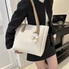 Trendy Pu Large Shoulder Bag For Women 2023 Fashionable Tote Bag With Lining