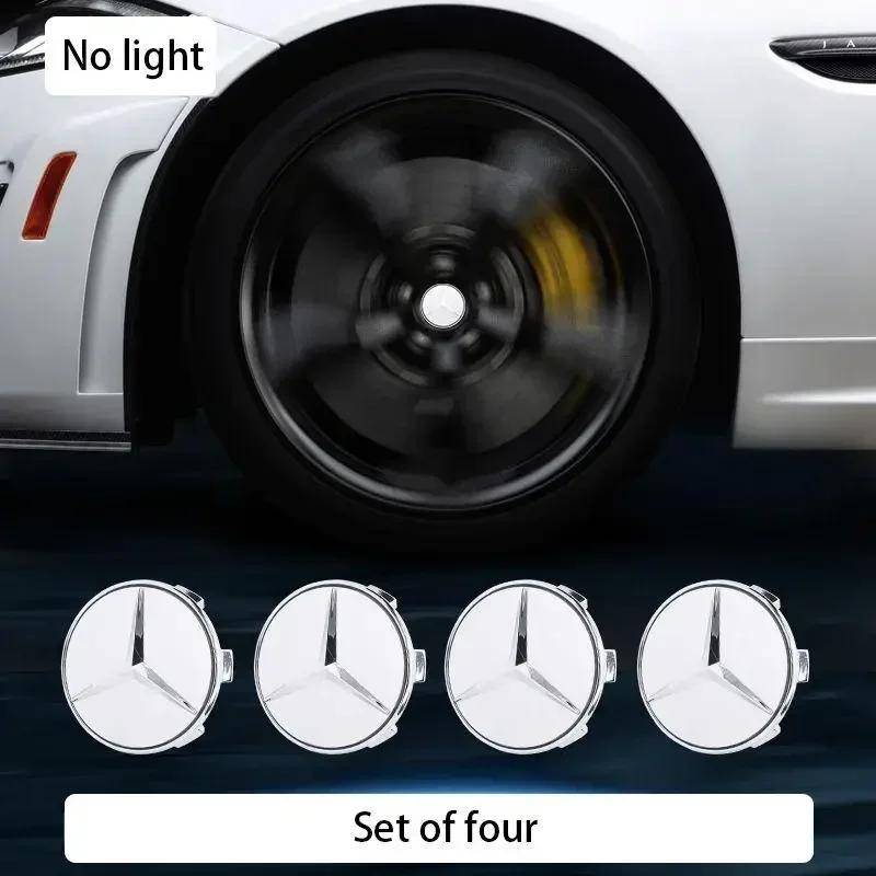 AAVL1 Mercedes Benz Magnetic Suspension LED Illuminated Wheel Hub Caps Lights for C-Class A-Class E-Class Upgrade Wheel Center Caps1