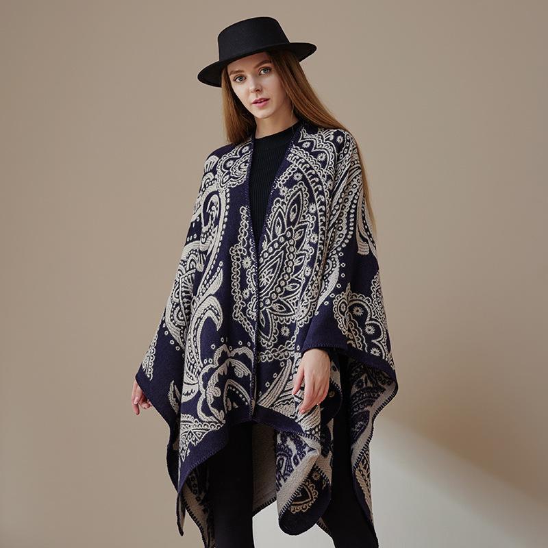 Stylish Ethnic-Style Warm Shawl: Perfect for Travel In Yunnan & Tibet, Summer Imitation Cashmere Scarf for Women