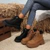 2025 New Women's Fashion Martin Boots Women's Height Increase Fashion Outdoor Home Yellow Boots