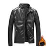 Leather Jacket Men's PU Leather Jacket Autumn and Winter Korean Version Trendy Stand-up Collar Locomotive Clothing Tooling Jacket
