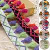 10 Yards Colorful Tassel Lace Trim Lace Ribbon 5cm Width Ball Fringe Embroidery Garment Fabric Handmade Accessory Sewing Crafts