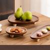 Acacia Wood, Tray, Chinese Style, Wood, High Leg Tray, Irregular, Fruit Tray, Dim Sum Tray, Snack Storage, Household Storage Tray