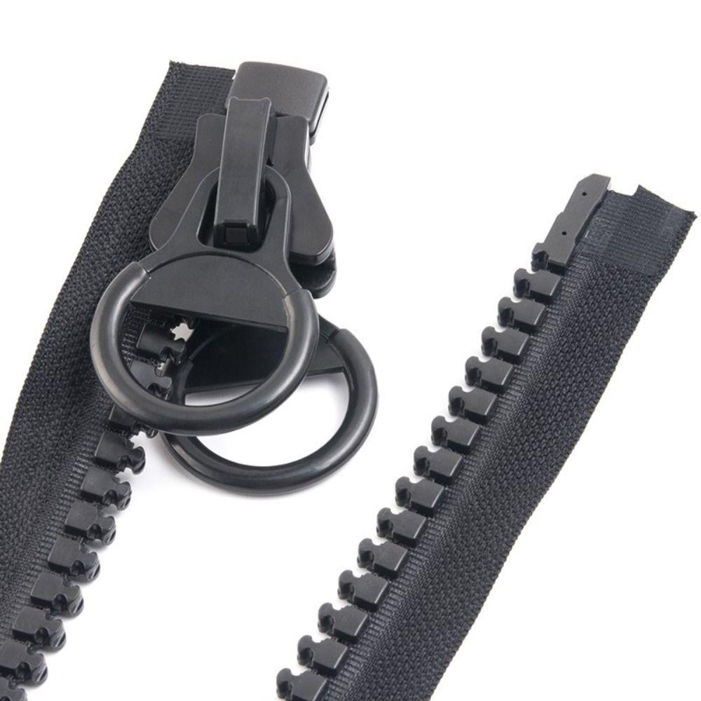 Craft 20# Double-sided DIY Two Zippers for Tent Cloth Accessories Zippers Pull Ring Zip Slider Head