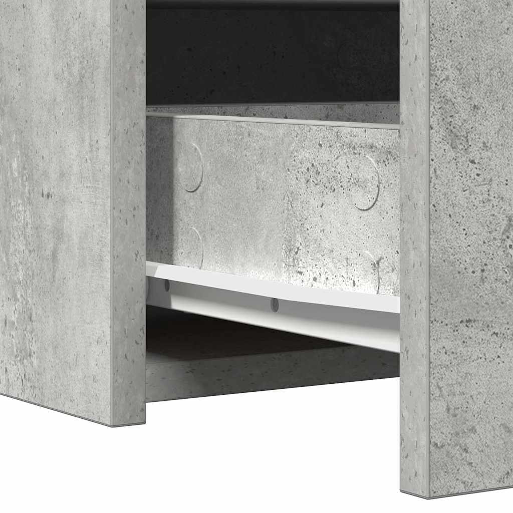 Makeup Table with Drawers Gray 60 x 40 x 70 cm Engineered Wood