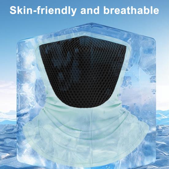 Summer Cycling Face Guard Neck Gaiter Windproof UV Protection Breathable Quick Drying Men Women Outdoor Bandana Neck Scarf Face Shield