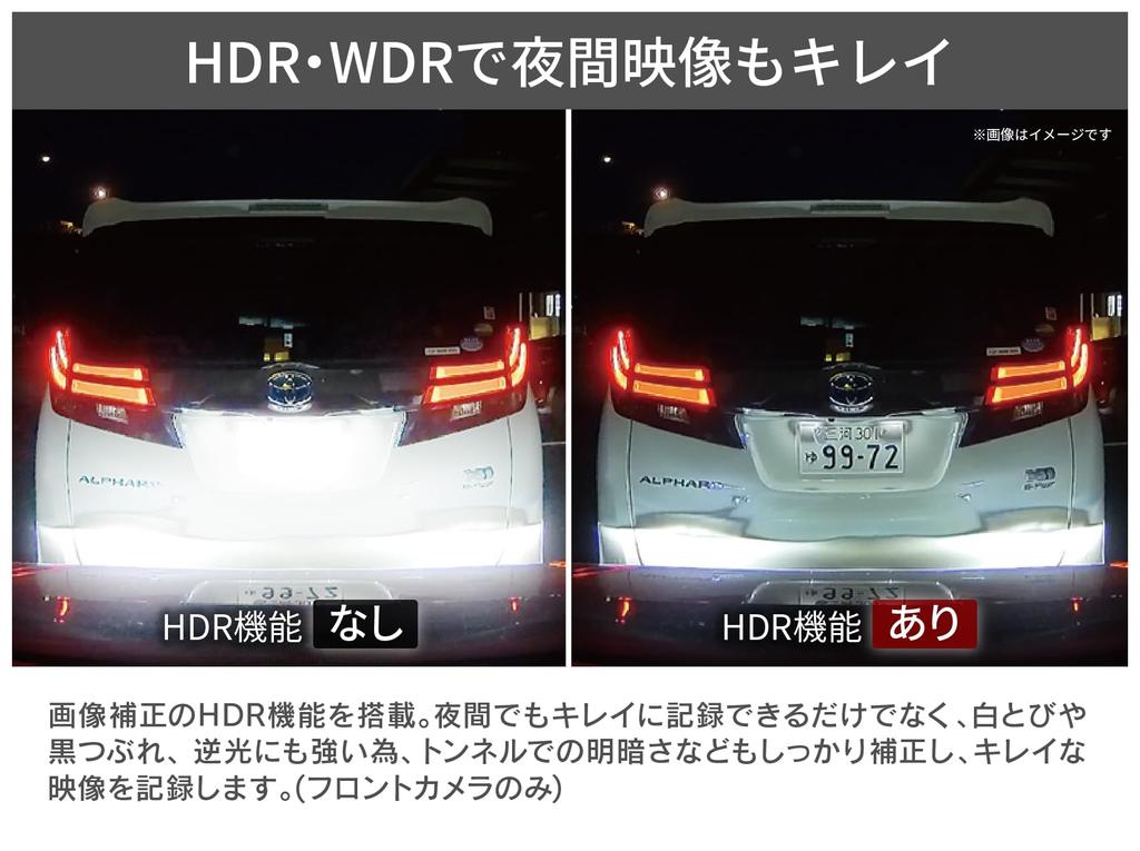 Comtech Drive Recorder 2 Front and Rear 2 Million Pixels Front and Full HD GPS 32GB microSD Card Following Vehicle Approach Notification Parking