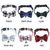 Cat Buckle with Bell Grid Collar Cats Collar Pet Supplies Puppy Collar Kitten Collar