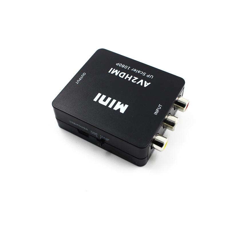 1Pc Latest Composite Av 2 Hdmi Converter 1080P Versatile Mini Rca Av To Hdmi Converter Adapter