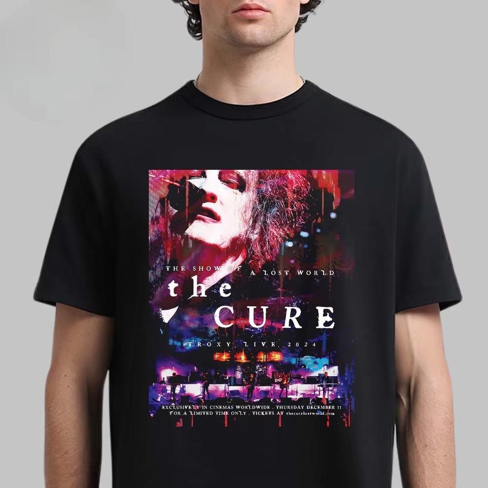 The Cure The Show Of A Lost World Graphic Tee Concert Poster Rock Streetwear Casual Unisex Top