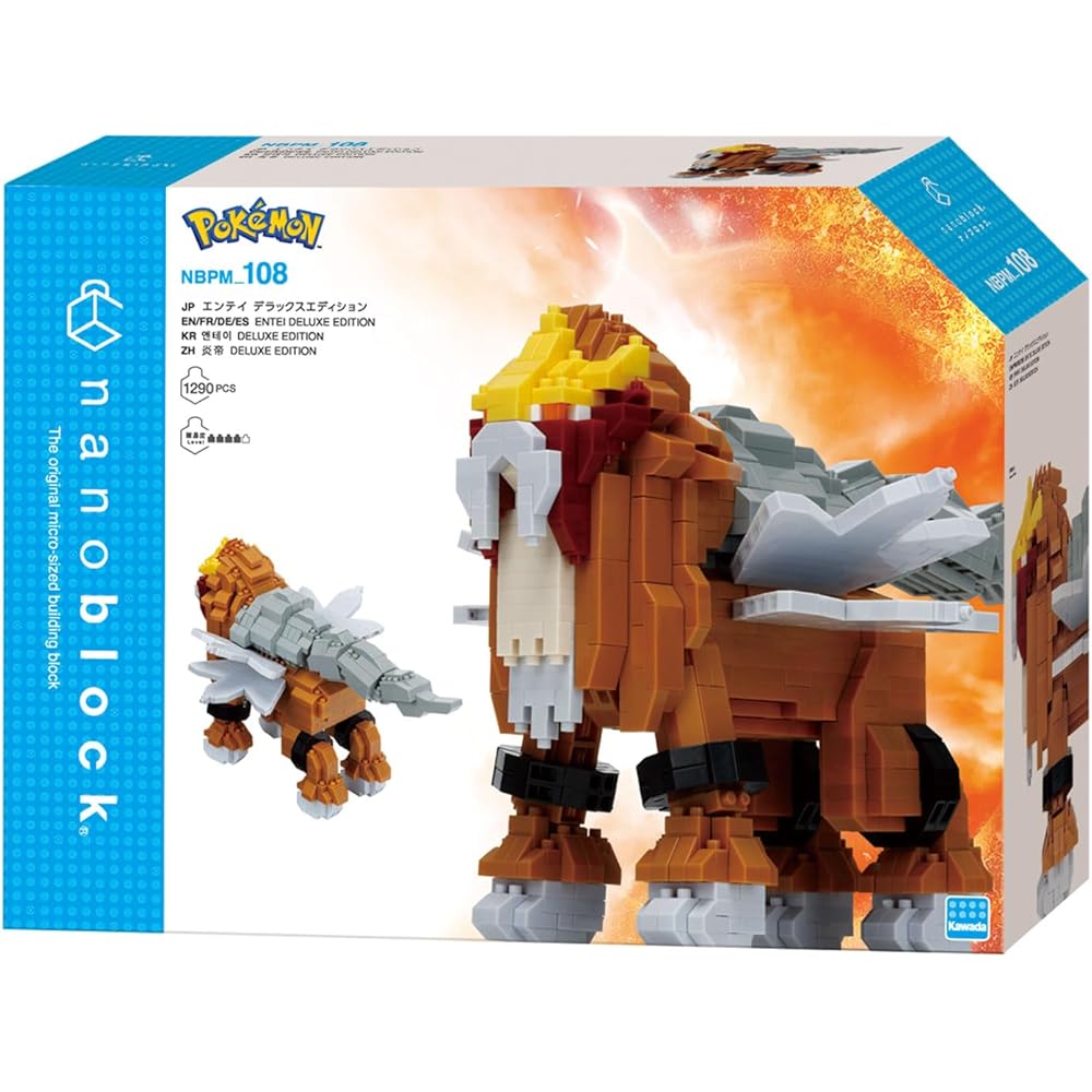 Строительный набор Kawada Nanoblock Entei Deluxe Edition 7x28x21 см для возраста 12 лет и старше