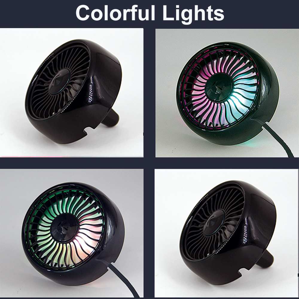 Автомобильные вентиляторы многофункциональный мини USB автомобильный вентилятор-охладитель вращающийся на 360 градусов охлаждающий вентилятор электрический автомобильный циркуляционный охладитель с 3 скоростями