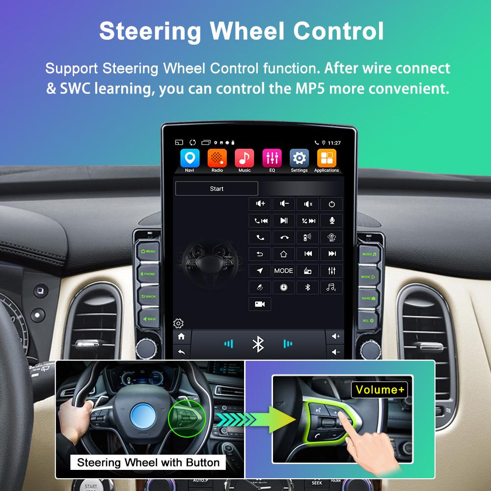 Автомобильный радиоприемник REAKOSOUND Android Carplay GPS мультимедийный видеоплеер для Tesla Type 2DIN универсальный 9,7-дюймовый автомобильный аудио стерео 2 din