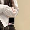 Милый плюшевый браслет Ins для девочек, чехол-книжка для Samsung Zflip6 со складным экраном Findn2flip