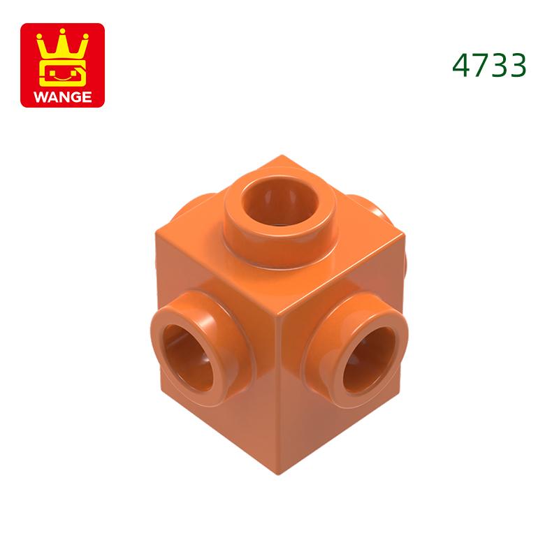 Нетоксичный 225 шт./лот 4733 1x1 с шипами с 4 сторон Блок Moc Цветные Аксессуары Совместимые с Кирпичом DIY Детская Игрушка Детали Сборки