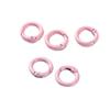 5 Pcs 25mm Openable Round Carabiner Colorful Spring Clasp O Ring Keychain Clips  Jewelry