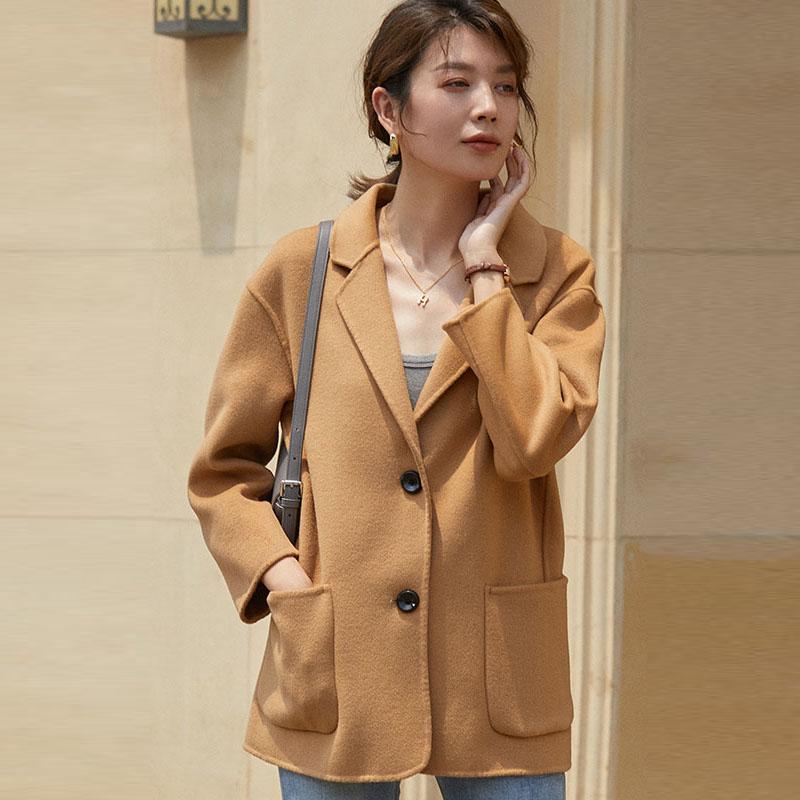 Women Wool Coat 100% Wool MODERN NEW SAGA Autumn Wool Coat Winter Warm Woolen Jackets Peacoat