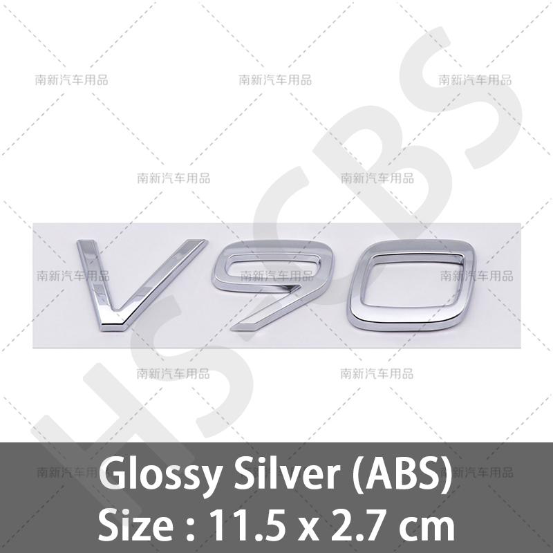 Глянцевый V40 V50 V60 V90 Шильдик Наклейка на багажник Автомобильные наклейки Для аксессуаров Volvo Логотип на задний багажник Смещаемая наклейка Автостайлинг