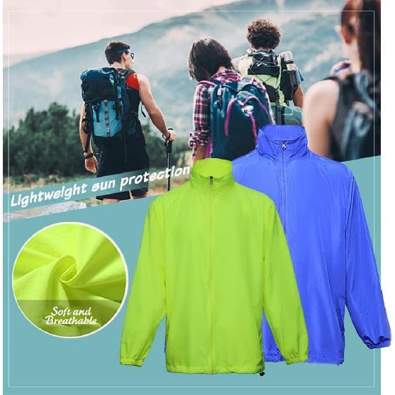 YOWESHOP Светоотражающая легкая тонкая ветровка Hi Vis, защита от солнца, куртка безопасности для строителя