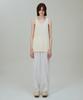 INSILENCE WOMEN Boucle Sleeveless Knit Top Cream