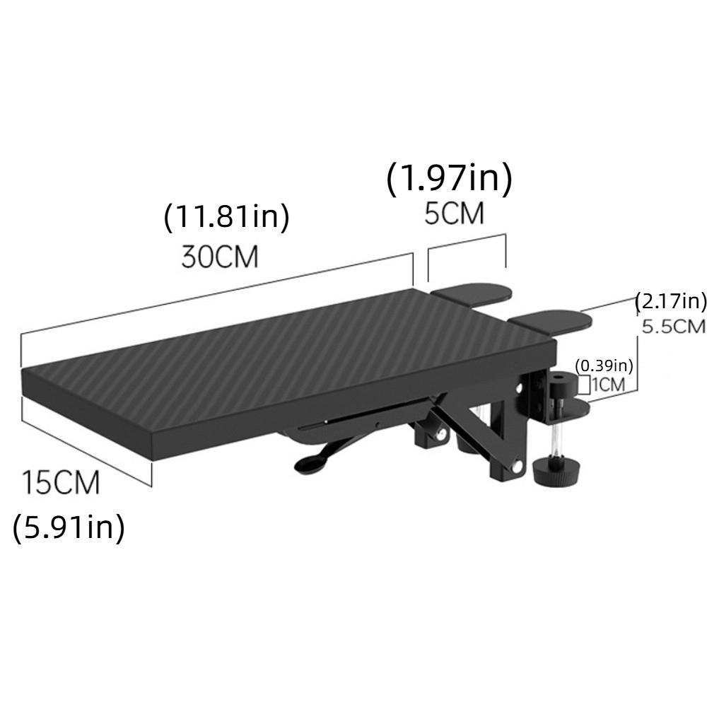 Foldable Computer Arm Rest Adjustable Ergonomic Computer Arm Support Sturdy Extended Computer Hand Bracket Home Desktop