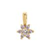 Color 12 Birthstone Pendant Diy Accessories Necklace Women'S 12Th Birthstone Color Zircon Pendant Collarbone Color Retention