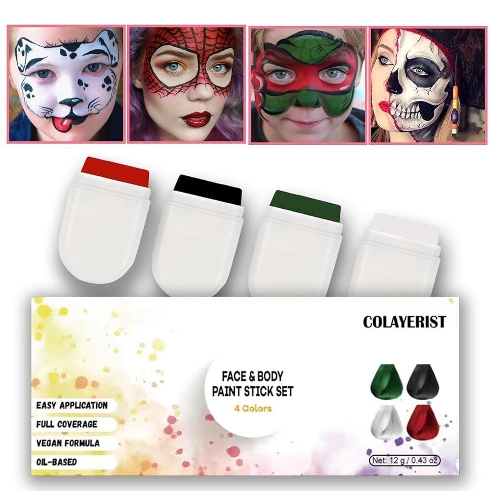 COLAYERIST Краска для лица и тела Stick Eye Halloween Makeup Crayon Costume