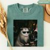 Opossum Wine Shirt, Funny Opossum Lover Tee, Possum Drinking Wine Graphic Tee, Sarcastic Animal Gift for Her, Graphic T-Shirt for Meme Lover