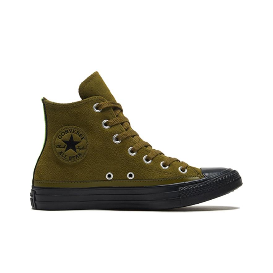 Converse Chuck Taylor All Star Ретро Повседневные Высокие Кеды из Канваса Унисекс Оливково-зеленый 168705C