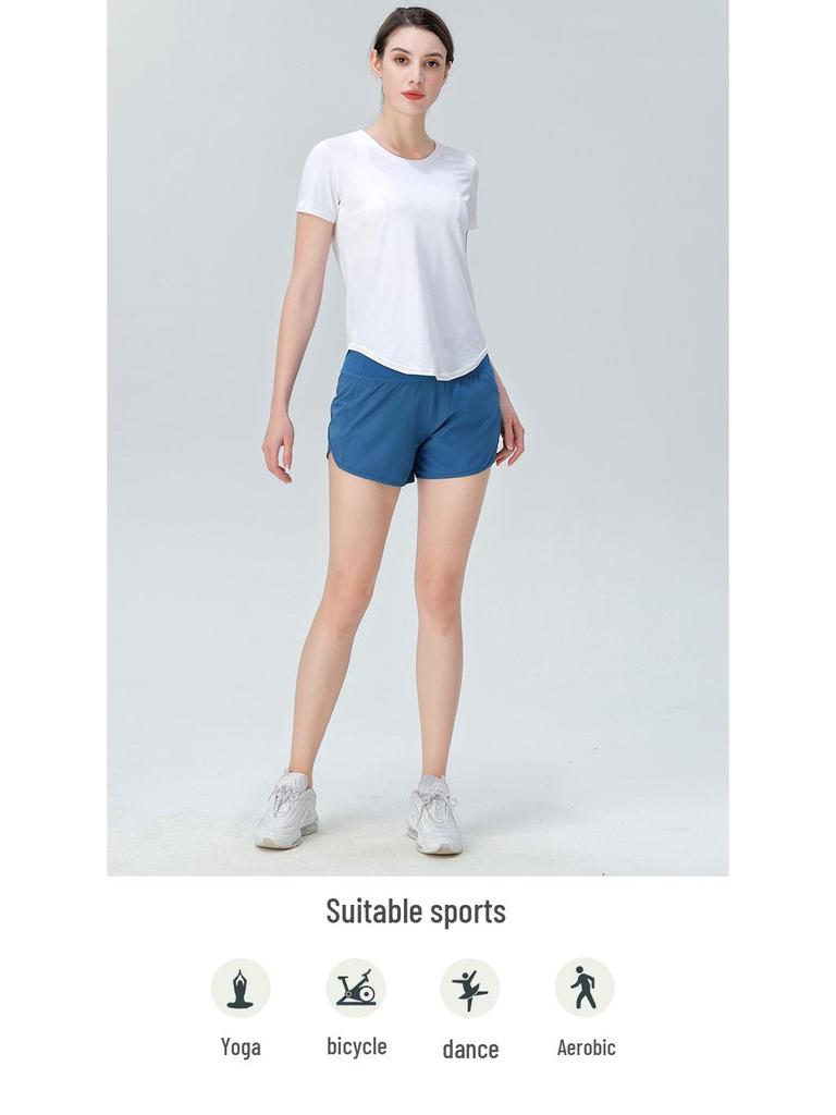 Дышащая футболка для йоги с ледяной прохладой: Быстросохнущий, влагоотводящий фитнес-топ