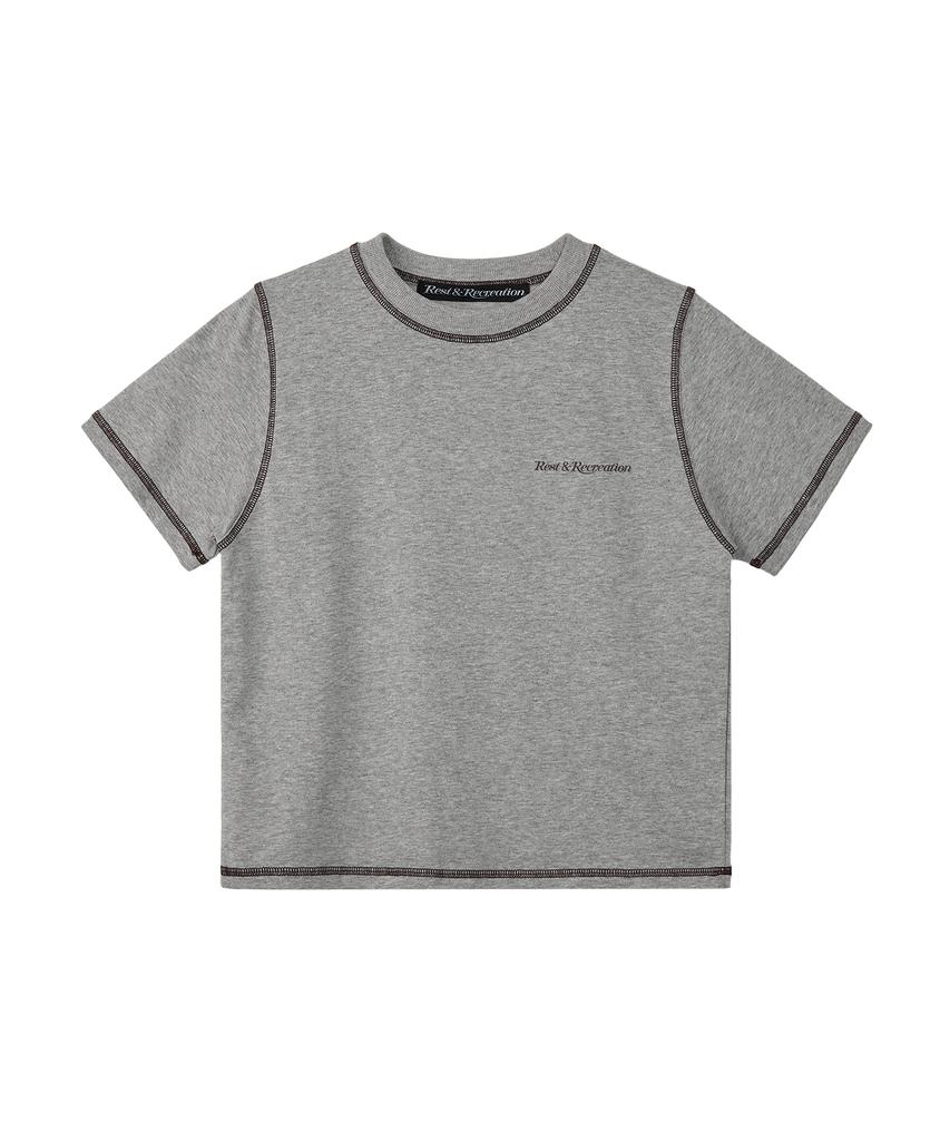 REST&RECREATION Color Stitch T-Shirt - Gray