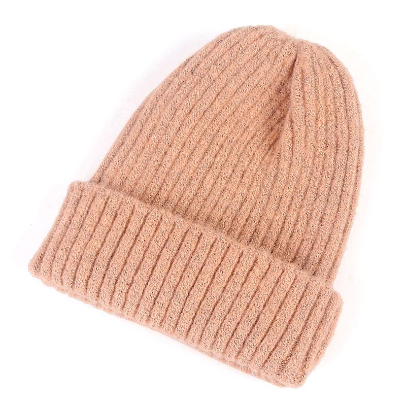 Winter Knitted Hat Women Beanie Autumn Warm Soft Trendy Kpop Style Beanies Skullies Hats Girls Bonnet Ladies Cap