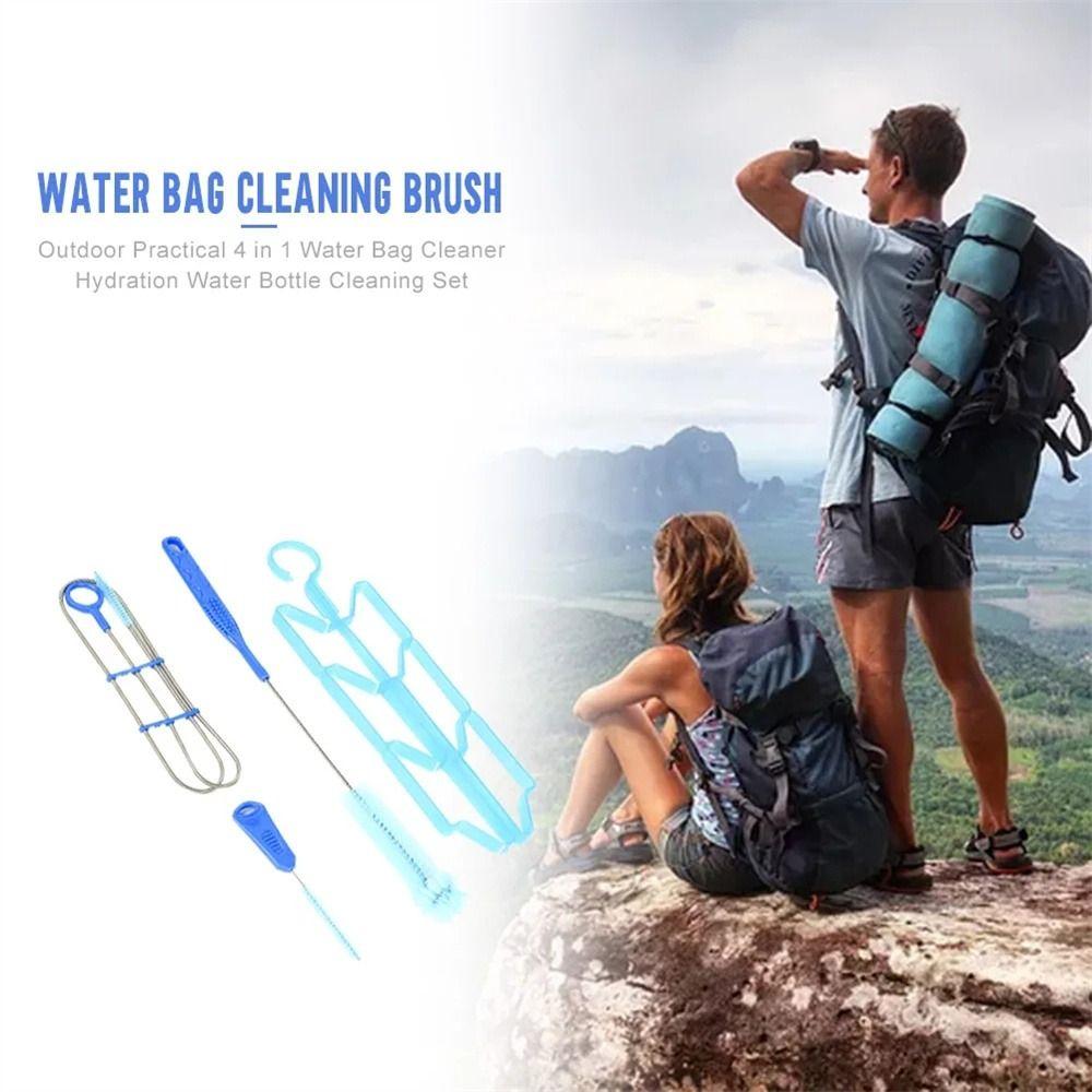 Hanger Pipe Water Bladder Cleaning 4 in 1 Hydration Bladder Brushes Water Bag Cleaner Water Tank