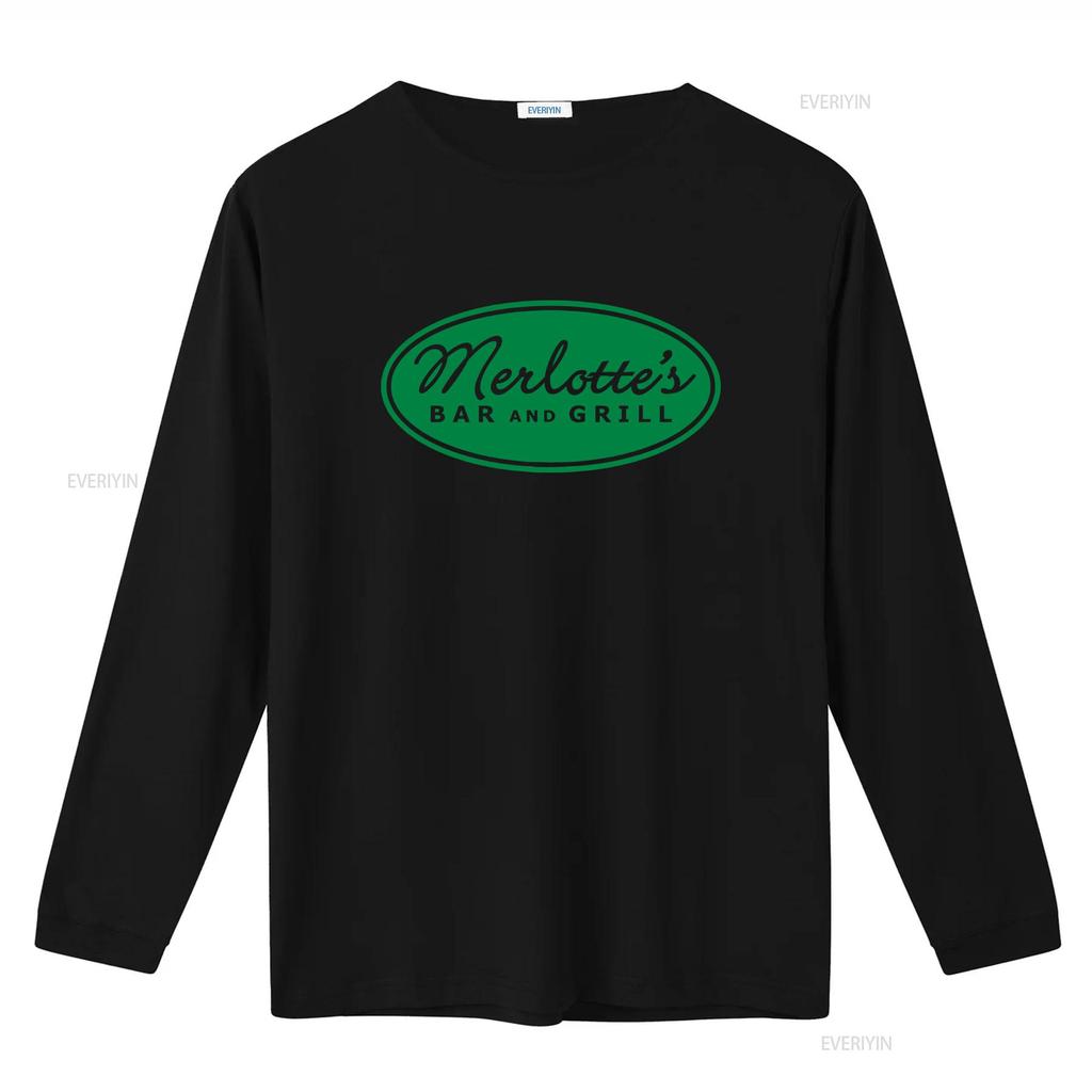 Juniors True Blood TV Show Series Merlottes Bar and Grill Print White Cosplay T Shirt vintage Washed streetwear Stretched