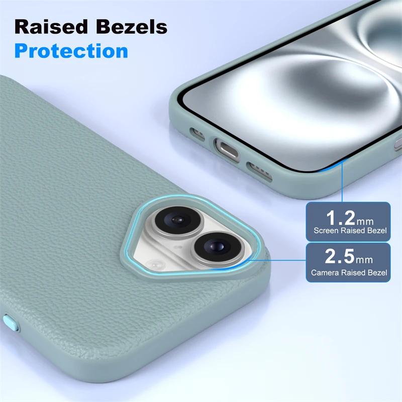 Роскошный деловой чехол из искусственной кожи с рисунком личи, мягкий чехол из ТПУ для iPhone 16, 14, 15, 13, 12, 11 Pro Max, 16Plus, противоударный чехол на заднюю панель