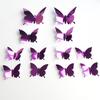 Stickers 12pcs/set Modern 3D Mirror Acrylic Butterfly Home Decoration DIY Art Wall Stickers