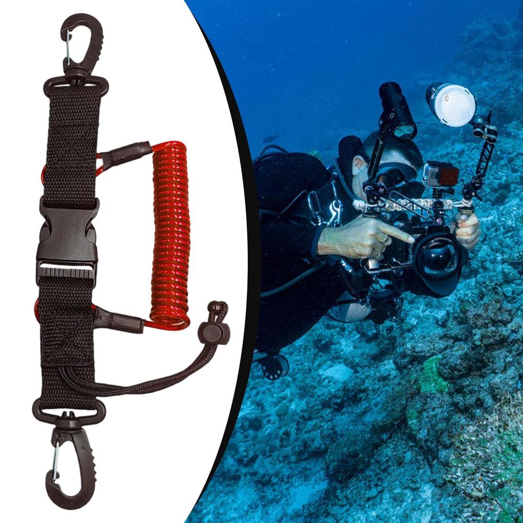 Страховочный шнур для дайвинга, защита от потери, долговечность, аксессуары с быстросъемной пряжкой, многофункциональный для