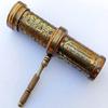 Antique Hand-Carved Brass Twist Kaleidoscope - Vintage Look with Brass Handle, 13.97 Cm