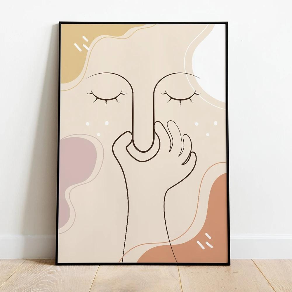 Неприятный запах, милые линии, настенные художественные фотографии, холст, живопись, забавные цветные постеры для ванной комнаты, принты, туалет, юмор, домашний декор для ванной комнаты