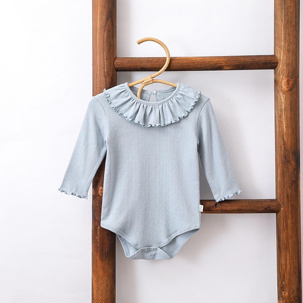 Pure Cotton Summer Baby Girl Bodysuit Skin-Friendly Boneless Design Baby Cotton Skirt Bodysuit Breathable Simple Comfortable